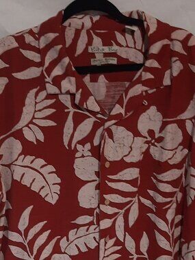 Batick Bay Hawaiian Shirt, Men's XXL